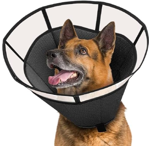 Hundkol, justerbart slickskydd – andningsbar husdjurstrut – för kattvård sårskydd nackvård hälsa