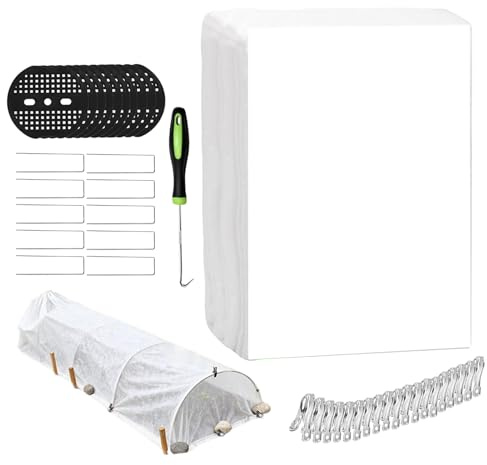 Fundas para Plantas Protección contra Heladas - Protector Flotante para Hileras,Tela Antihielo No Tejida Reutilizable Para Plantas,Para Protección Contra Heladas En Árboles Invernadero Clima Frío Y Ho