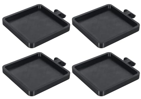 Generisch Plant Coasters for Pots, Pack of 4 Display Acoustic Panels - Flower Pot Coasters Presentation Shelf Shelf for Home Living Room Bedroom Kitchen Office Furnishings