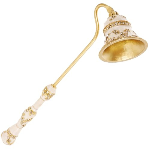 BESTonZON Extintor de Velas Vintage Cúpula de 19x4,2x5,6 Cm 94 G Herramienta para Apagar Mechas de Velas Aromáticas y Cera Accesorio Seguro para Hogar y Obsequio para Amantes