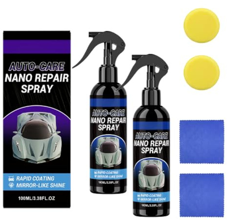 MEIQJIE Nano Spray para Automóviles, Pulimento Coche Arañazos | Apto para Diversos Tipos de Pintura de Automóviles, Spray Potenciador del Brillo, Producto Premium para Cuidado del Automóvil
