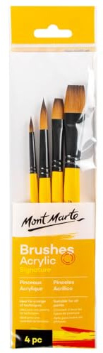 MONT MARTE Galerie-Serie Pinsel-Set, Holz, Standard, L