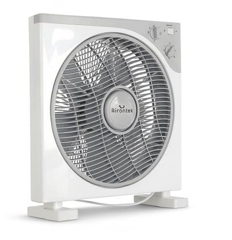 Weedness Box-Ventilator leise 30 cm 3 Geschwindigkeiten mit Timer Funktion - Grow Belüftung Anbau Umuft