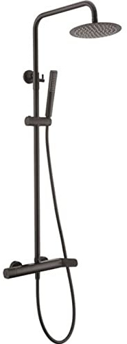 Duschsäule Schwarz matt Dänemark Imex BDR031/NG, Duschgarnitur