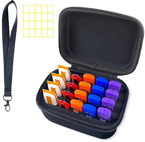 Flash Drive Case JBOS USB Holder 20 Slots Memory Stick Storage Case Hard Shell Thumb Drive Case Organizer for USB Sticks, Zip Drive Case, Jump Drive Case, USB Case (Black / 20 Slots)