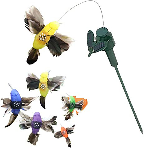 SEIWEI Lot de 2 papillons décoratifs pour jardin, cour, plantes, fleurs, patio, paysage (couleur aléatoire)