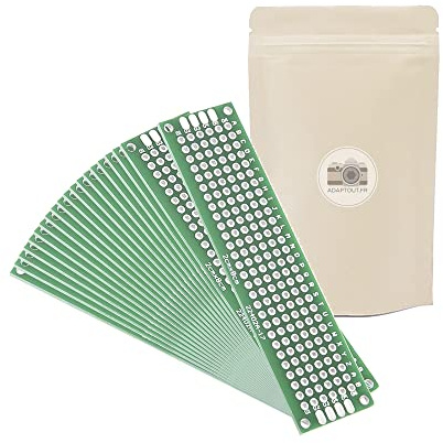 20 x PCB Board 2 x 8 cm Elektronik Training Modellbau Ständer Komponenten Raspberry Leiterplatte