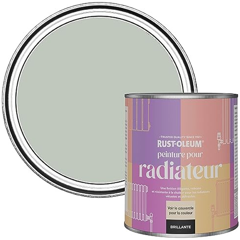 Rust-Oleum Green Heat Resistant Radiator Paint in Gloss Finish - Chalk Green 750ml