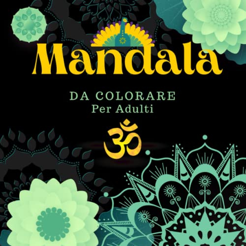 Album da colorare per adulti 40 bellissimi Mandala + 2 animali da colorare 85 pagine a sfondo nero