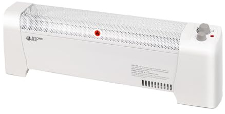 BEYOND HEAT Electric Baseboard Heater, 1500W Convection Heater with Adjustable thermostat and Overheat Protection, Slient Operation for indoor use, White