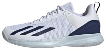 adidas Courtflash Speed Tennis Shoes Tennisschuhe, Cloud White/Dark Blue/Halo Blue, 42 EU