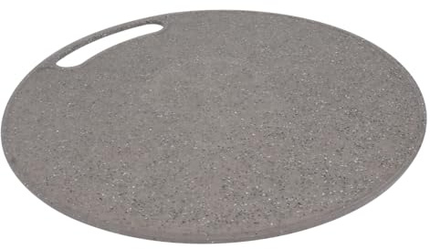 Zerodeko Tabla De Cortar Redonda 12.20 Pulgadas Imitación Mármol Antideslizante Para Frutas Verduras Y Pan Con Agujero Para Colgar Fácil Limpieza