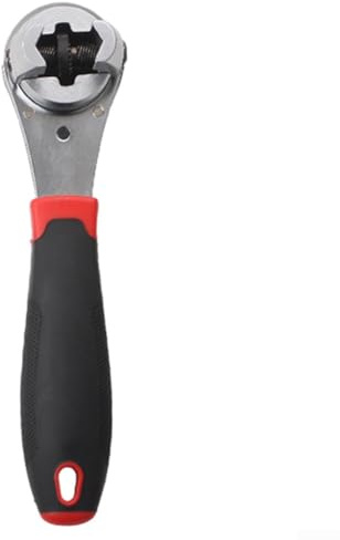 ZYWUOY Llave de trinquete ajustable, material duradero, llave combinada de liberación rápida aplicable a tornillos métricos de 6-22, o pulgadas de 1/4-7/8, engranajes