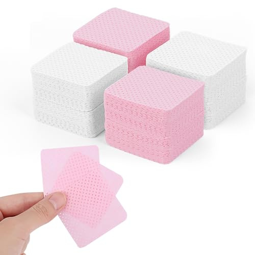 600 Stück Fusselfreie Nageltücher, Zelletten für Gelnägel, Fusselfrei Nagel Wattepads, Nagel Wischtücher Wattepads, Nagellack Entfernen, für Cleaner Nagellackentferner Nail Pads