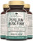 Flohsamenschalen Kapseln mit Probiotika – 1.400 mg Flohsamenschalenpulver pro Portion – 60 Hochdosierte Ballaststoff Kapseln - 99% Reine Indische Psyllium Husk & 6 Mrd. KBE Probiotika Komplex