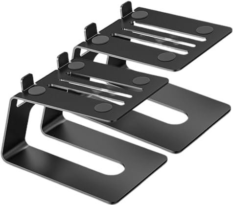 Supporto per altoparlanti | 2 supporti da scrivania per altoparlanti | Supporti per altoparlanti audio per monitor | Supporti per monitor da studio | Stand per altoparlanti da scrivania | Coppia di