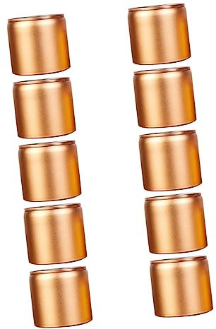 Ciieeo 10 Latas De Té De Aluminio Portátiles Con Tapa Sellada Para Almacenamiento De Té Suelto Dulces Y Pequeños Artículos Para Cocina Y Regalos