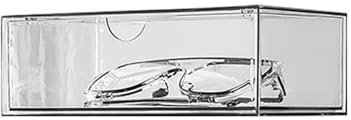 CYairong-22 Brillenständer Brillenständer, Sonnenbrillen-Platzierungsschrank, Desktop-Requisiten-Aufbewahrungsbox, staubdichte transparente Brillenbox Brillenständer(Klein)