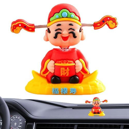 Figura Dio della , testa oscillante Dio della  | Ornamento per interni auto | Figura creativa per cruscotto auto, decorazione festosa per bambole per interni auto