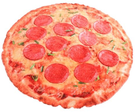 Alipis Realistische Pizza-Decke Aus Flauschigem Fleece Für Junge Mädchen Und Erwachsene Lustige Essensdecke Für Und Gemütliche Abende