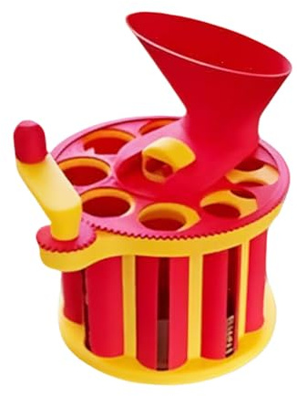 Geniu S Münzklassifizierer, Münzsortierer, Geldsortierer, Handkurbelmaschine, kompakt, leicht, manuelles Mechanismus-Design, 11,2 x 11,2 x 18 cm, für Business, Zuhause, Büros, gelb, Refer to