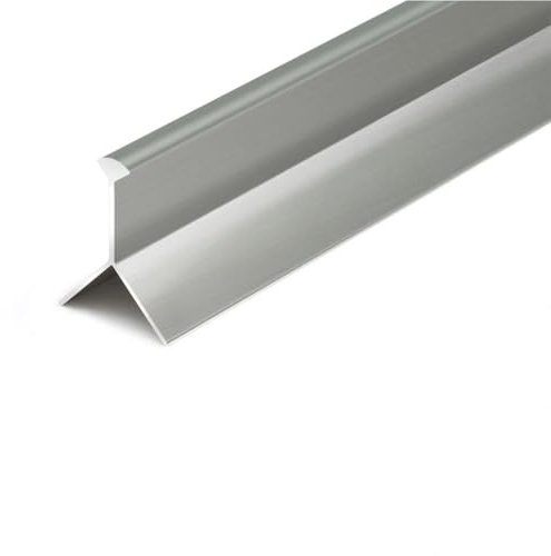 Yiustldd Profilo di Finitura per battiscopa in Lega di Alluminio, Barra di Protezione per battiscopa per pareti/gradini per Pavimenti/Piastrelle in Ceramica di 12 mm di Spessore, 2,5 m,Grigio