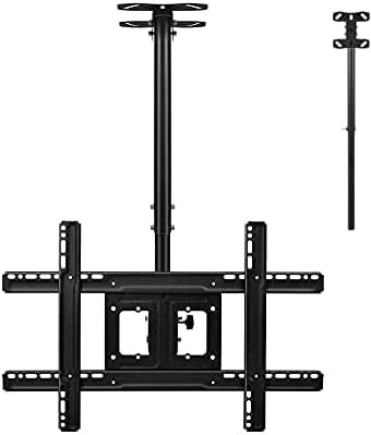 GHHVFEC Ceiling TV Mount Bracket for 26 65 Inch TVs Full Motion Adjustable Height rts Flat and Curved TVs Up to 50kg TV Stand Included
