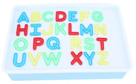 Asixxsix Sensorischer Leuchttisch, Lernspielzeug für mit 26 Großbuchstaben und 10 Zahlen, Transparenter Leuchtkasten für Frühes Lernen, Heim und Kindergartengebrauch