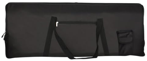 Gralara Keyboard-Tasche mit Polsterung weich Keyboardtasche mit Vordertasche praktisch Keyboardtasche für Musikunterricht, Proberaum, 76 Tasten