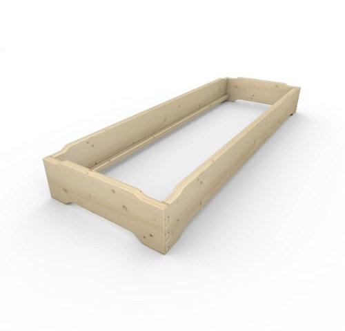 TUGA - Holztech Marken Stapelbett 1 Stück Daybett Gästebett Naturholzbett Einzelbett Massivholzbett Daybett Bett metallfrei (70 x 220)