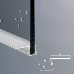 Ricambi & Box Doccia Guarnizione con Gocciolatoio per Box Doccia Vetro 6-8 mm, 190 cm EC-20-314