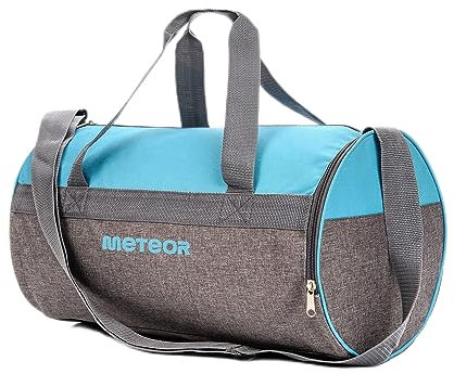 meteor Sporttasche Kinder 25L runde Tasche Gym Tasche Herren schwimmtasche Reisetasche Urlaubstasche klein Fitnesstasche Damen Riementasche Kindertaschen Schule-Taschen turntasche Jungen
