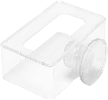 Pssopp Fischfutterring Quadratisch Acryl Schwimmend Für Aquarium Betta Goldfisch Fischfutterring S