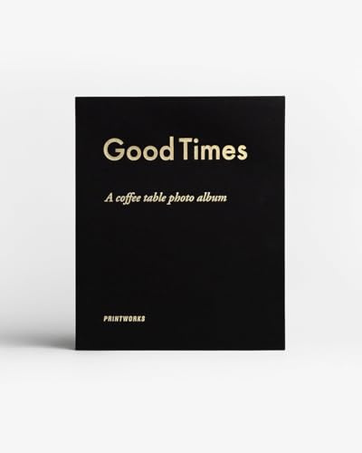 Printworks Fotoalbum Good Times Black in der Farbe Schwarz mit 30 Schwarzen Seiten, PW00358