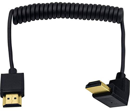 Duttek 4K HDMI Kabel, HDMI zu HDMI Kabel, extrem dünnes HDMI Stecker auf Stecker, Extender, Spiralkabel für 3D und 4K Ultra HD TV Stick HDMI 2.0 Kabel Verlängerungskonverter (HDMI Extender) (1,2 m)