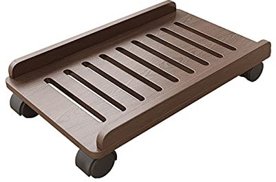 Soporte CPU Bajo Mesa Soporte de CPU con orificios de ventilación, soporte de host de PC con 4 ruedas universales debajo del escritorio, fácil de montar y fácil de mover Soporte de Caja de Ordenador C