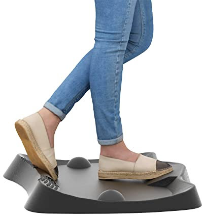 LargeLeaf Stehmatte ergonomisch Anti-Ermüdungs-Steh-Schreibtisch-Matte – Ergonomische, Nicht Flache Kissenmatte mit Fußmassage-Pad für den Büro- und Heimboden (Fußmassage)