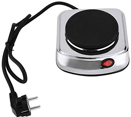 KIMISS 500W électrique Mini, Chauffe-café à Plaque Chauffante (EU Stove Ple Electric Coffee Heer Plug 220-240V)