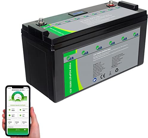 tka Köbele Akkutechnik Versorgungsbatterien: LiFePO4-Akku mit 12 V, 150 Ah / 1.920 Wh, BMS, LCD-Display, App (Pufferspeicher, PV Speicher, Wechselrichter)