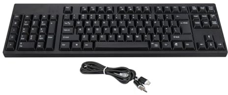 Fiorky Clavier de Jeu Mécanique Multimédia Southpaw Clavier 109 Touches Double HUB USB Filaire Main Gauche Clavier Ergonomique pour Ordinateur Portable PC de Bureau Gamer