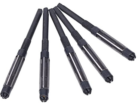 Escariador Manual Ajustable de 5 Piezas, Escariador Manual Ajustable, Herramienta de Fresado Manual, Escariador de Vástago Recto para Taladradora y Otras Máquinas de 9,25 a 10 Mm