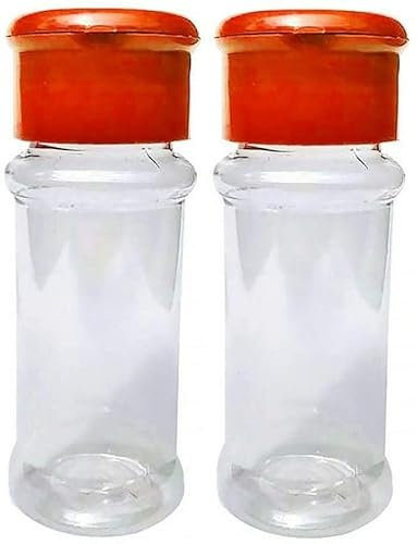Seasoning Jar Plastic Clear Salt Pepper Shaker Vinegar Cruet BottlePot Kitchen Accessories 2pcsDeft Design