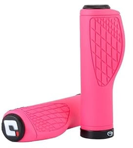 Fahrradgriffe Fahrradlenkergriffe aus Silikon, 22,2 mm, Rutschfester Mountainbike-Griff mit Sicherungsring, passend for MTB, BMX, Faltrad Lenkergriffe Fahrrad(Pink)