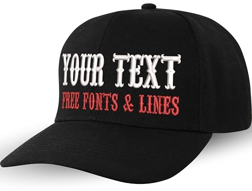 Kappe personalisiert - Snapback Kappe mit Name/Wunschtext - Baseball Kappe mit Spruch - Verstellbare Basecap mit Spruch - personalisierte Schildkappe - Einheitsgröße