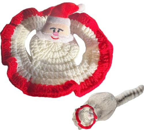 Weihnachtsmütze für Katzen, Weihnachtsmütze für Haustiere - Hund gestrickte Weihnachtsmütze | Welpen-Fotografie-Hut mit Elch für Winterurlaub, Wolle, Basteln, Dekoration, Kopfbedeckung