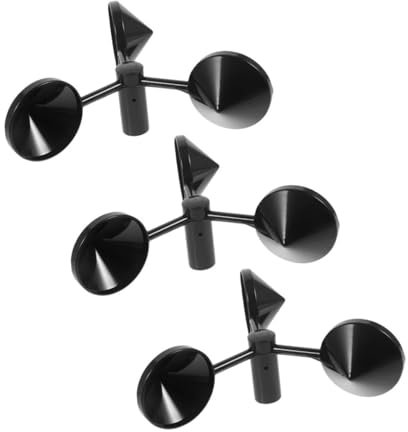 HEMOTON 3pièces Moulinet à Vent Portable Avec Tasses De Mesure Vitesse Du Vent Instrument De Mesure Pour Études Météorologiques Et Applications Éoliennes