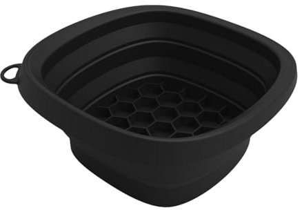 Whnbuij Becken für das Gesicht, Eisschale, Silikon, faltbar, wiederverwendbar, mit integriertem Tablett, faltbar, Spa-Werkzeug, tragbar, für Reisen, Frauen und Mädchen