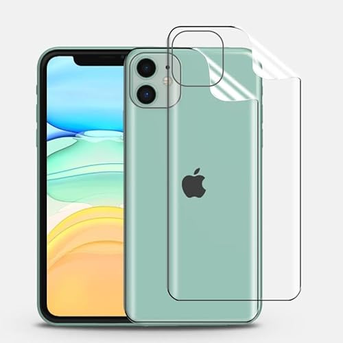 KoasVonson Pellicola Idrogel Posteriore per iPhone 11, 2 Pezzi | TPU trasparente e flessibile, autoriparante, antigraffio, compatibile con cover, preserva colore e design, riduce segni