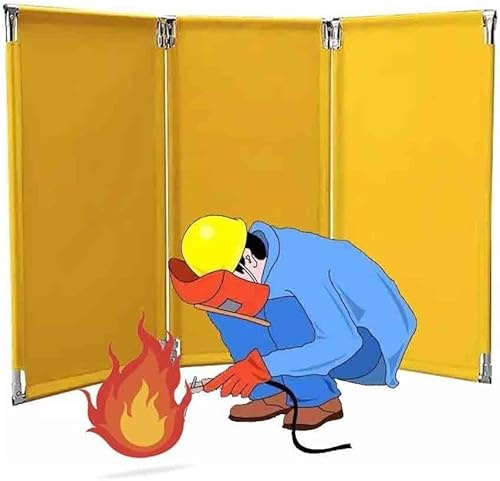 Mantas de soldadura resistentes, cortinas soldadas ignífugas para taller e industrial, paquete de 3