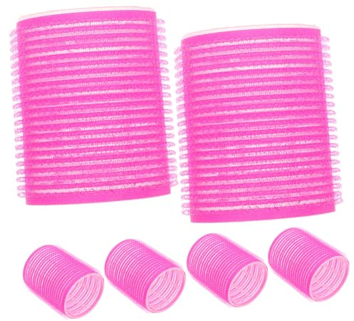 Beaupretty Lot de 6 Bigoudis en Plastique Auto-adhésifs pour Boucler Cheveux, Volume Assuré, Maintien Sécurisé, Outil de Maquillage DIY pour Femmes Couleur Aléatoire